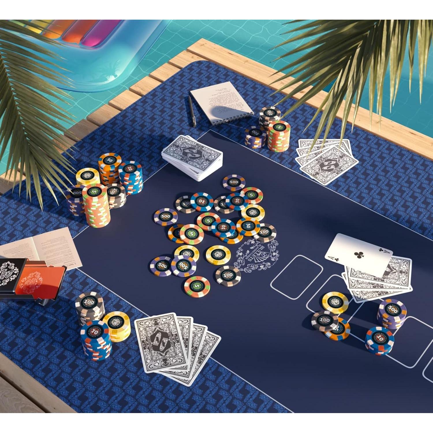 Conjunto de Poker Bullets con 300 Fichas de Cerámica y Estuche