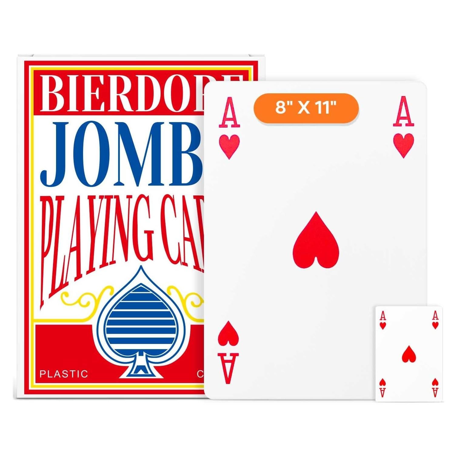 Cartas de Juego Gigantes BIERDORF 20x28 cm para Personas Mayores