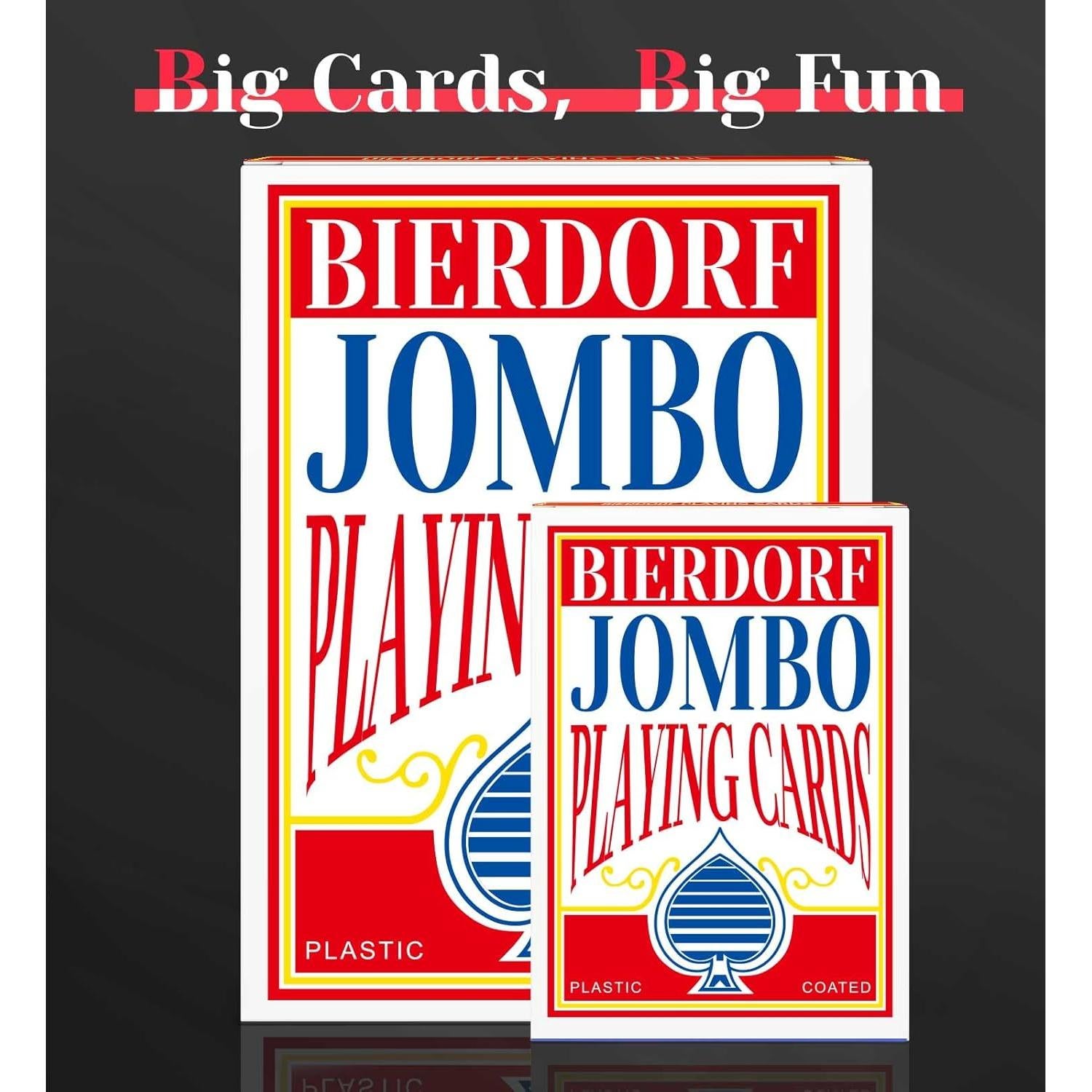 Cartas de Juego Gigantes BIERDORF 20x28 cm para Personas Mayores