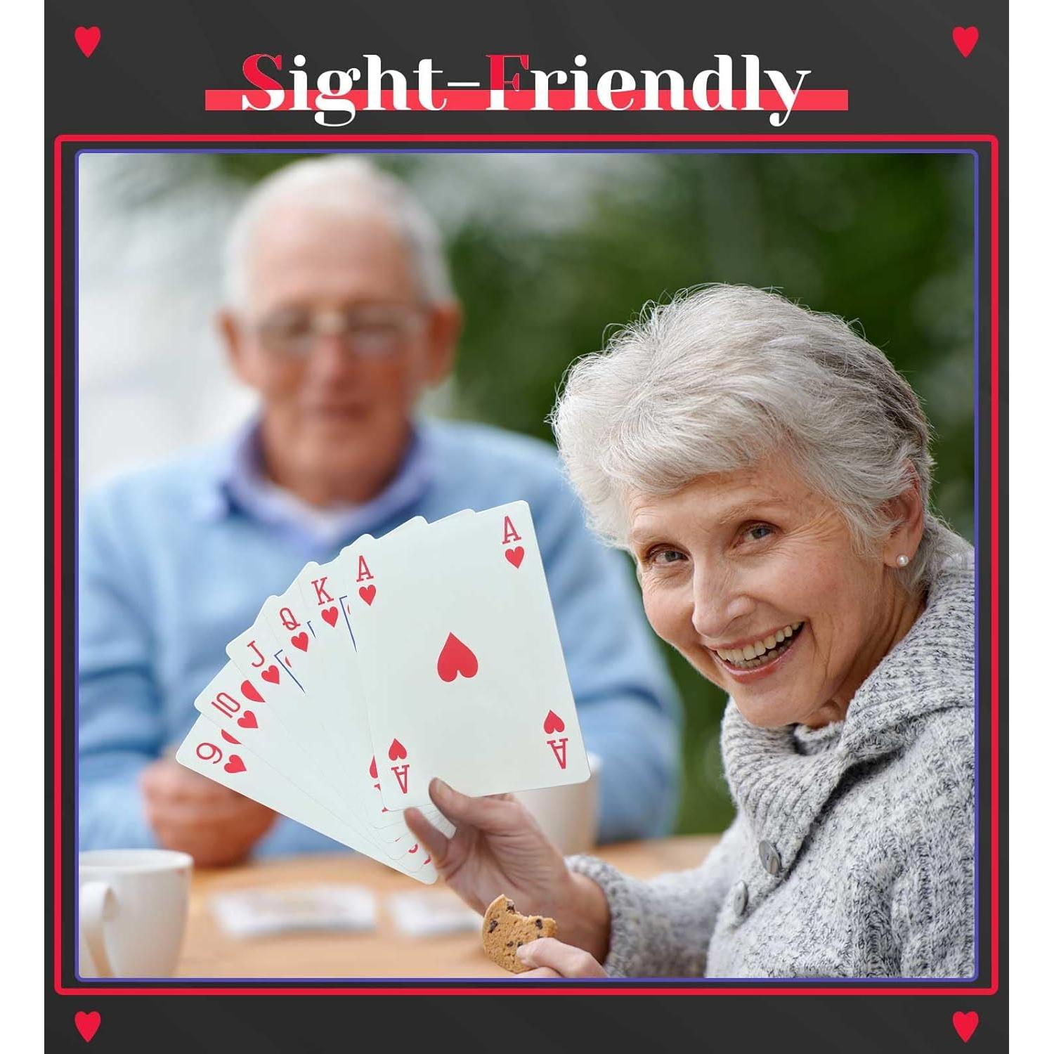 Cartas de Juego Gigantes BIERDORF 20x28 cm para Personas Mayores