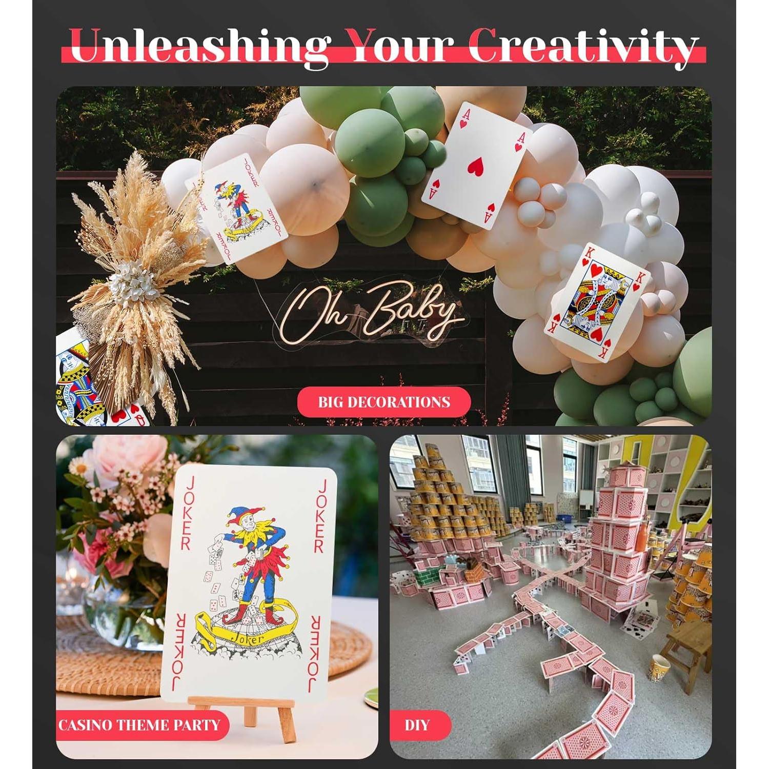 Cartas de Juego Gigantes BIERDORF 20x28 cm para Personas Mayores