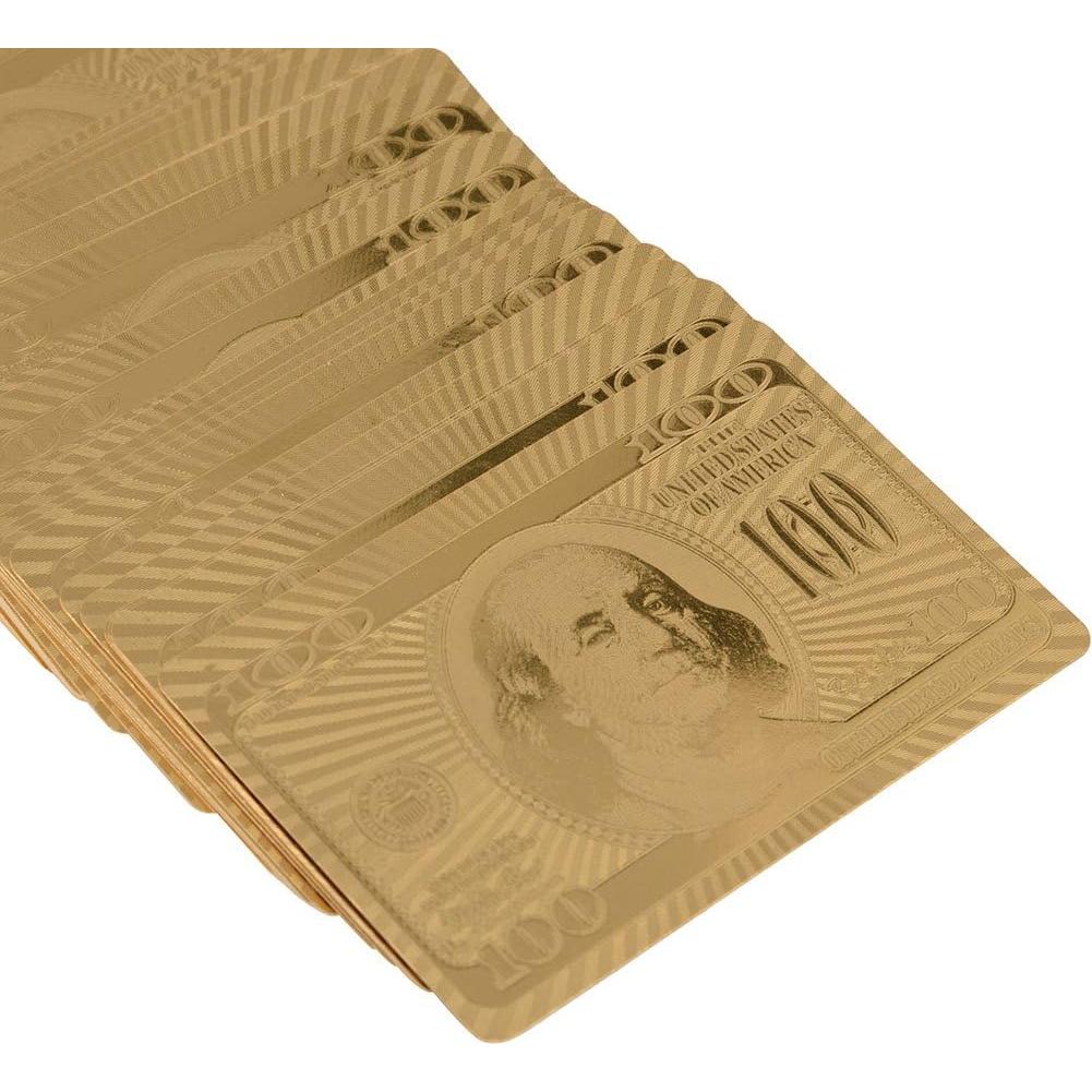 Cartas de Póker de Lujo VGEBY con Plating de Oro Falso