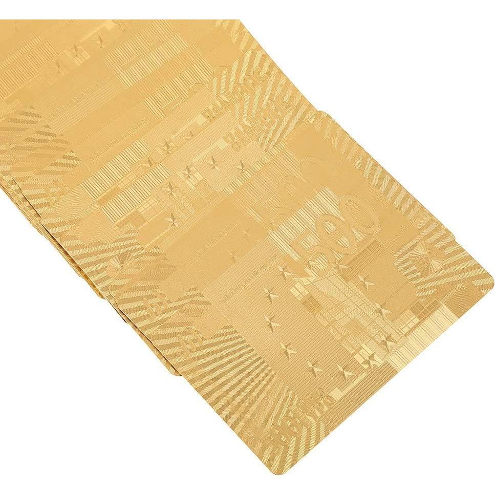 Cartas de Póker de Lujo VGEBY con Plating de Oro Falso