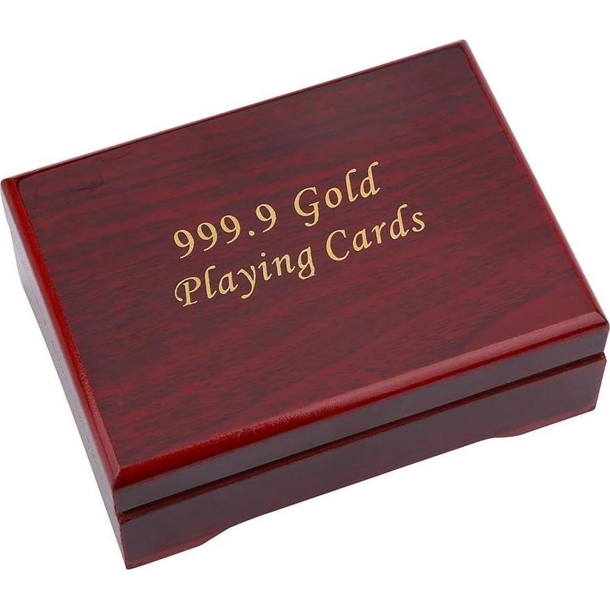 Cartas de Póker de Lujo VGEBY con Plating de Oro Falso