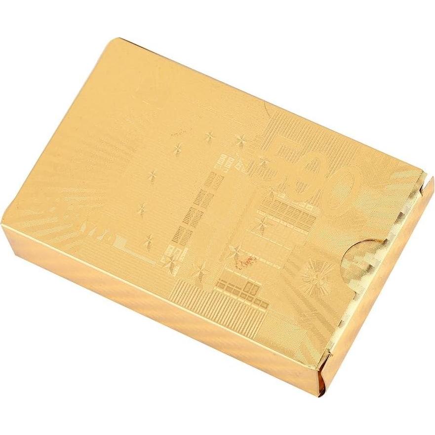 Cartas de Póker de Lujo VGEBY con Plating de Oro Falso