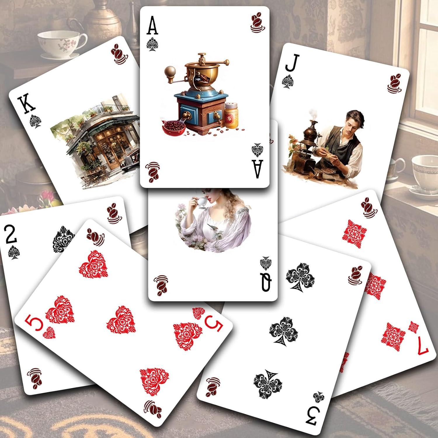 Baraja de Póker Strublfe Retro Café 88x63mm - Cartas Premium