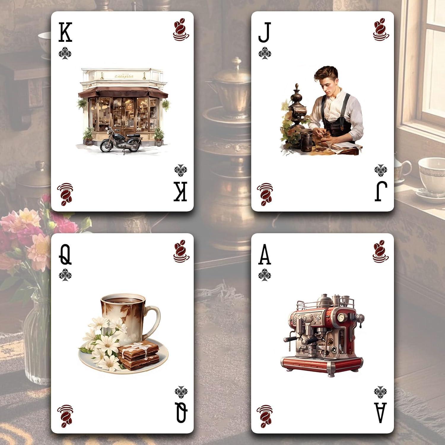 Baraja de Póker Strublfe Retro Café 88x63mm - Cartas Premium