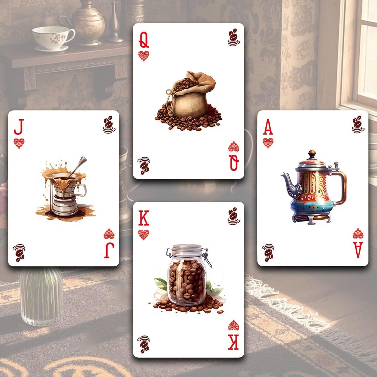 Baraja de Póker Strublfe Retro Café 88x63mm - Cartas Premium