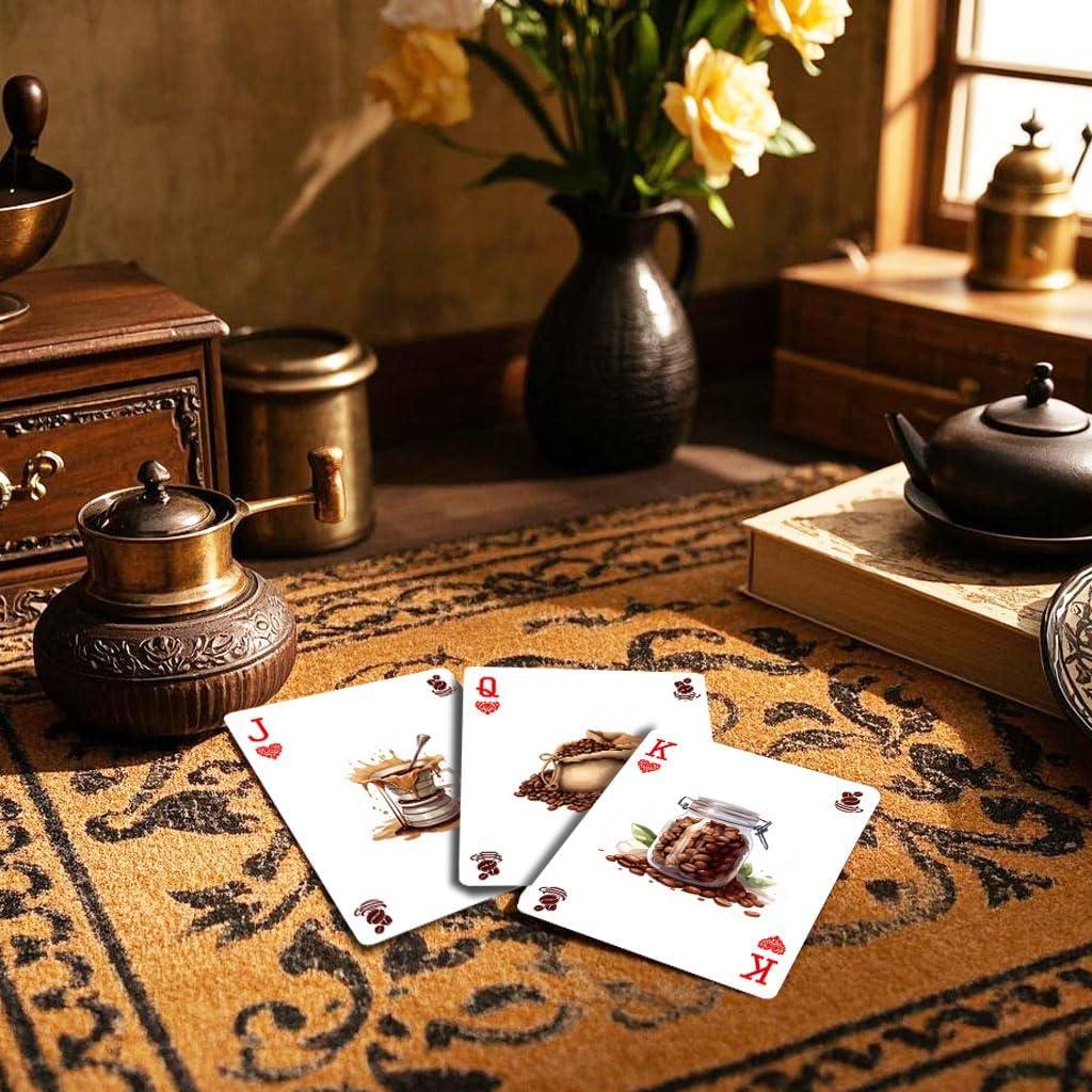 Baraja de Póker Strublfe Retro Café 88x63mm - Cartas Premium