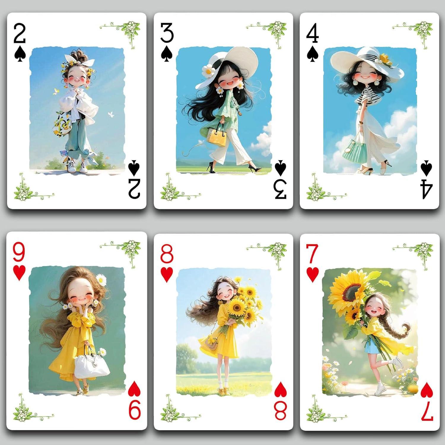 Baraja de Cartas de Juego Sunshine Girl - 54 Diseños Únicos