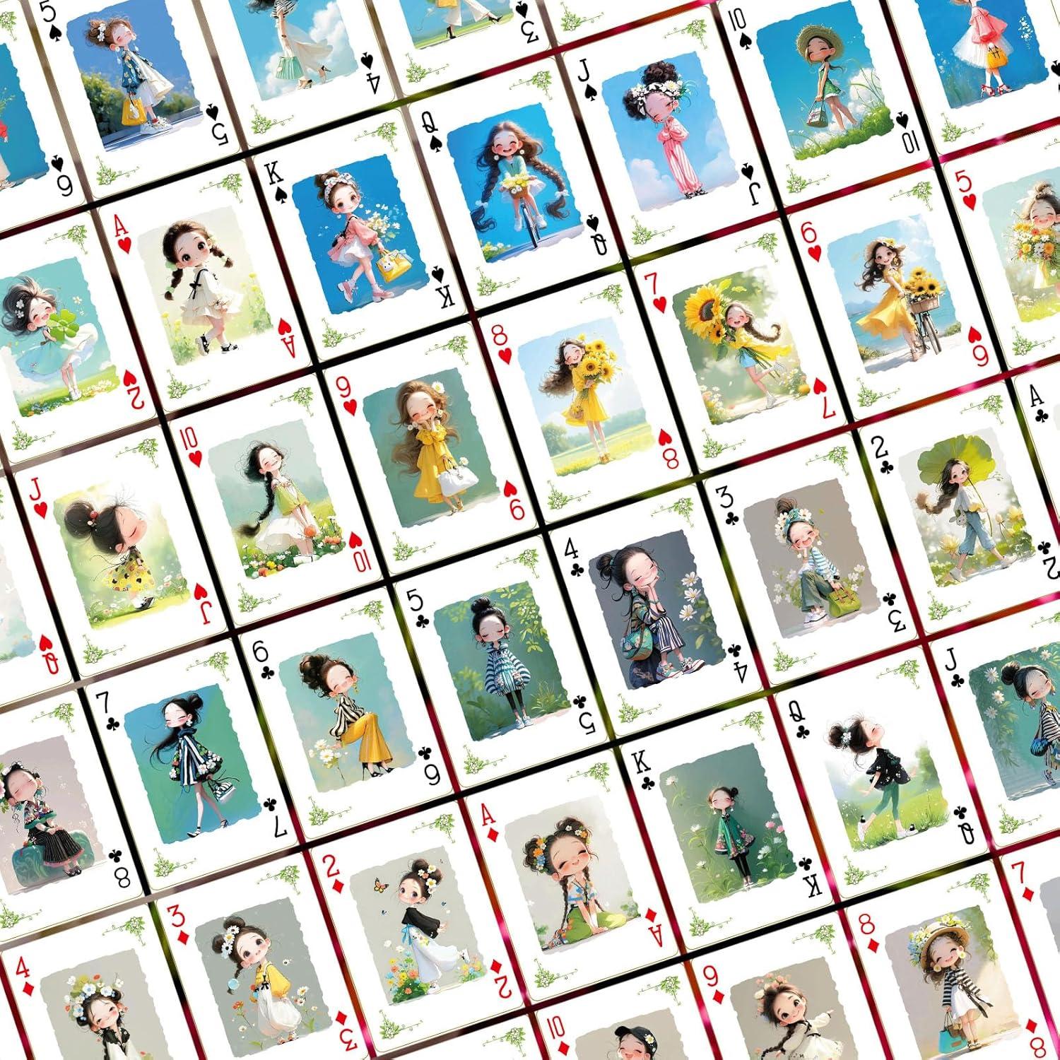 Baraja de Cartas de Juego Sunshine Girl - 54 Diseños Únicos