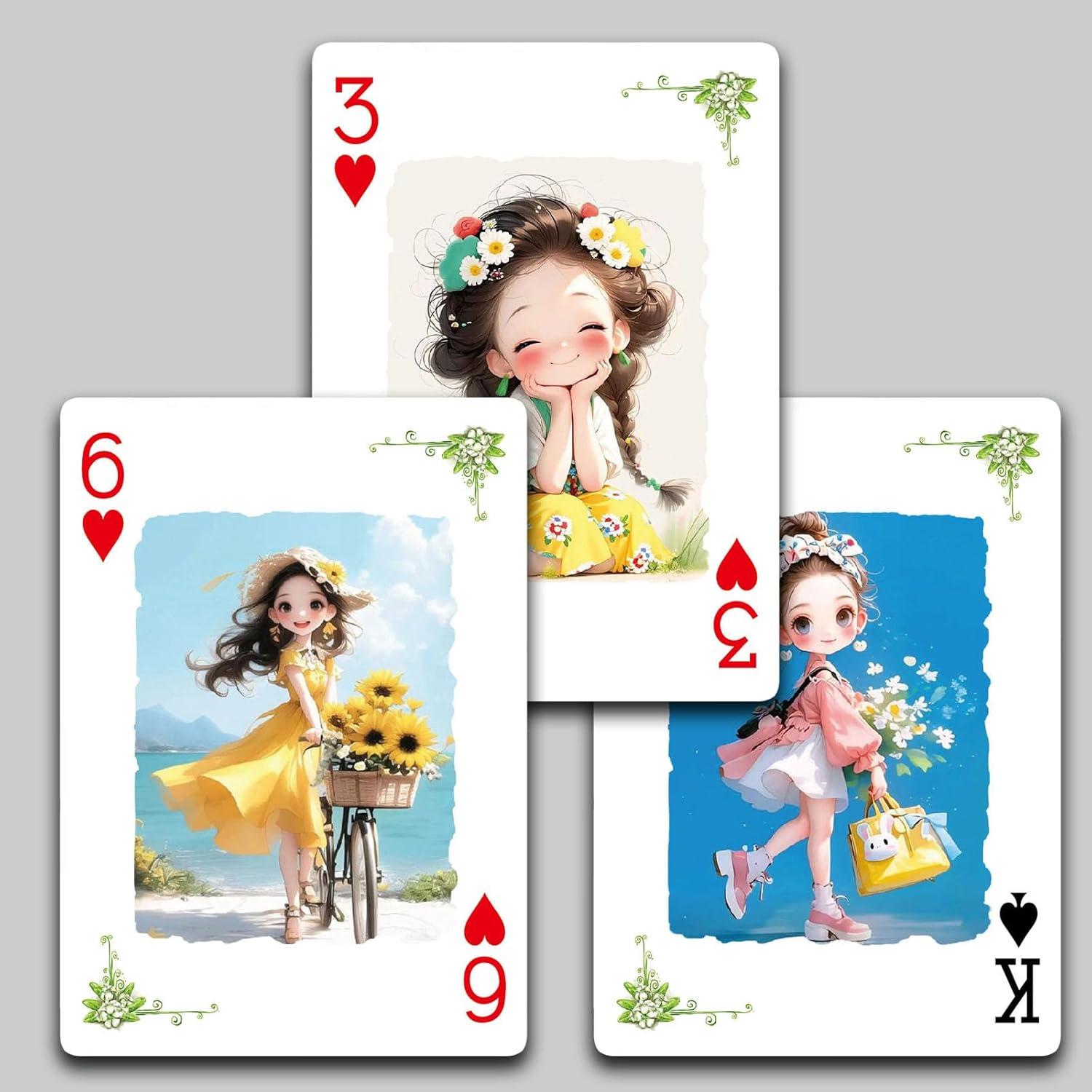 Baraja de Cartas de Juego Sunshine Girl - 54 Diseños Únicos