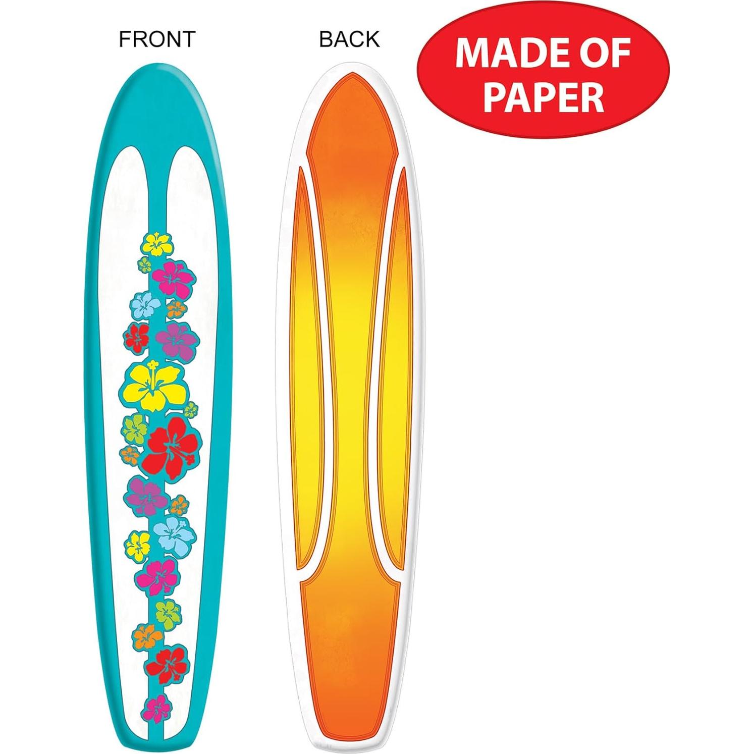 Paquete de 2 Tablas de Surf Beistle 152 cm Decorativas