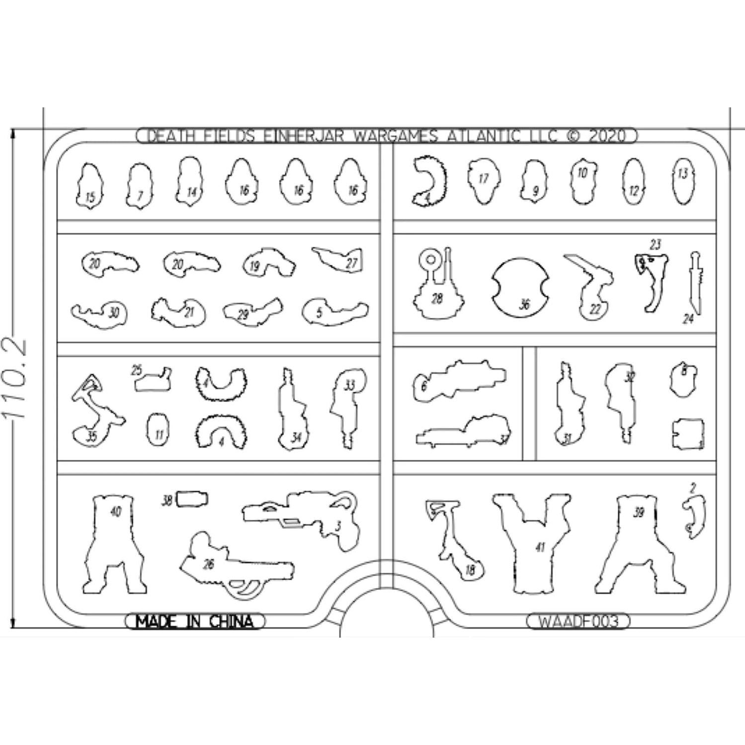 Campos de Muerte - Infantería Einherjar 24 Figuras Plástico Duro
