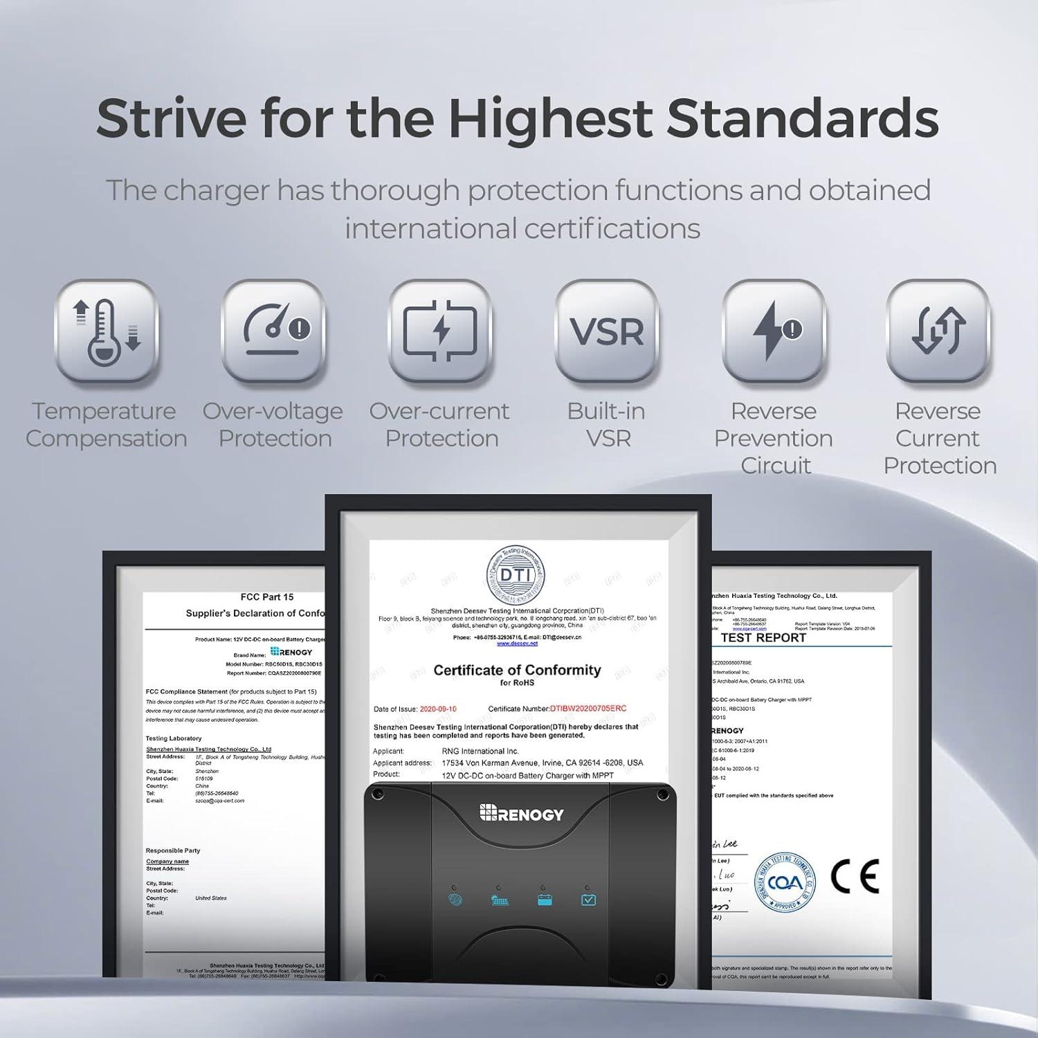 Cargador de Batería DC a DC Renogy 12V 50A MPPT