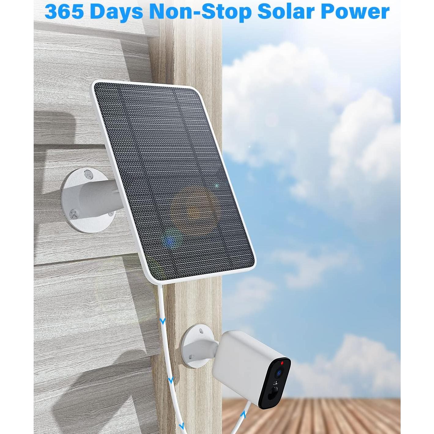 Panel Solar FOHOA 4W para Cámaras Arlo Pro 4 y 3