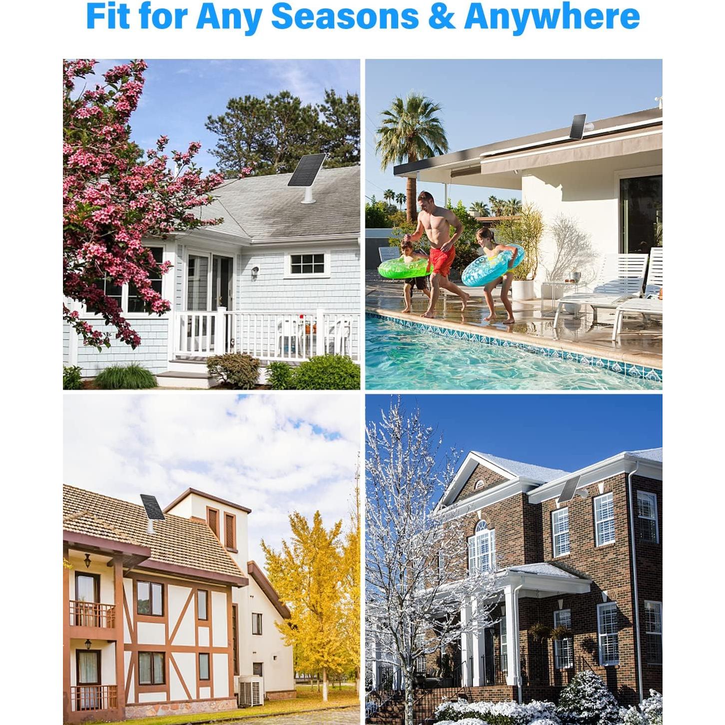 Panel Solar FOHOA 4W para Cámaras Arlo Pro 4 y 3