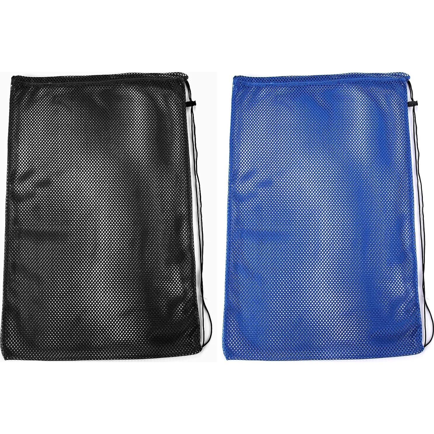 2 Bolsas de Malla para Snorkel Yizerel 69x46cm Negro y Azul