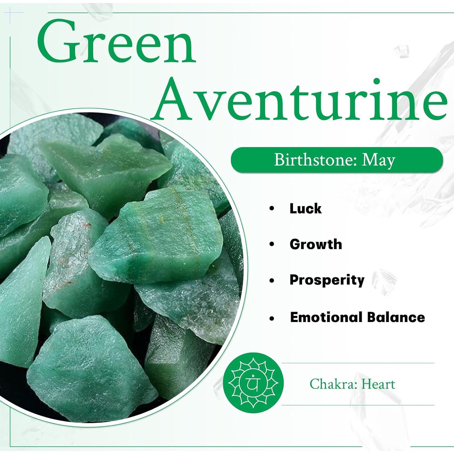 Conjunto 7 Piedras de Palma Aventurina Verde Mookaitedecor