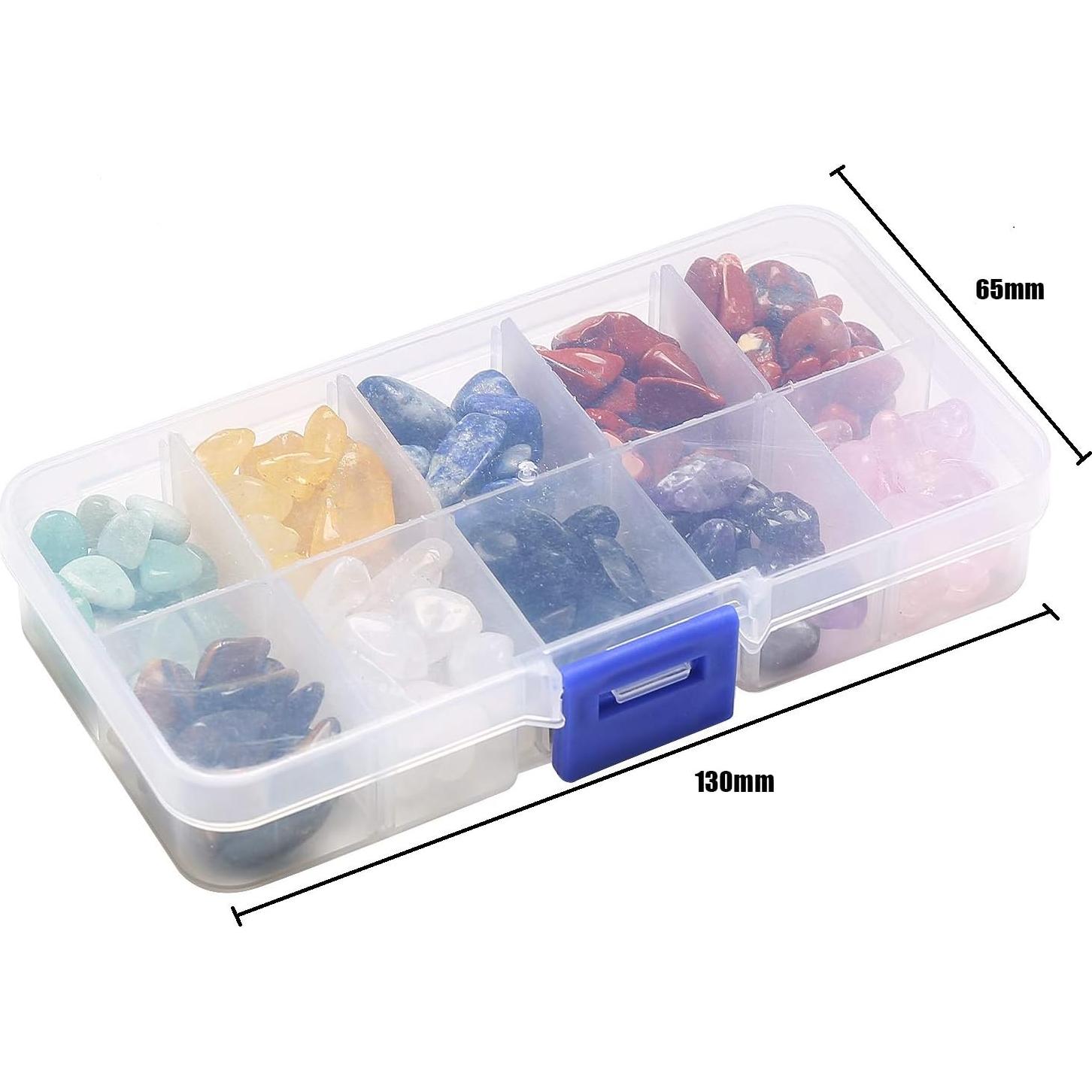 Caja de Cristales de Sanación Reiki Xujia - 10 Gemas Naturales