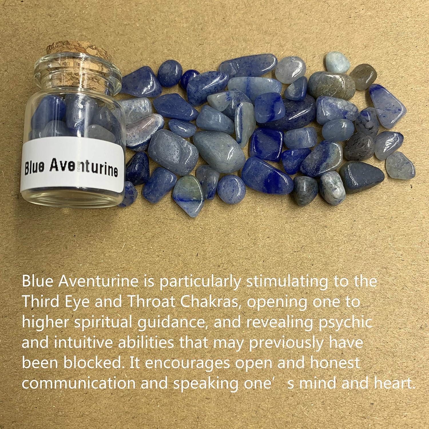 Conjunto de 45 Piedras Preciosas en Botellas de Vidrio 30mm