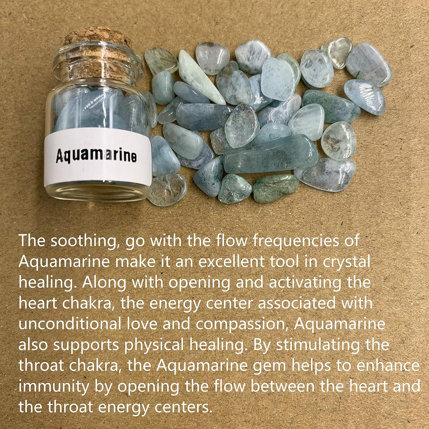 Conjunto de 45 Piedras Preciosas en Botellas de Vidrio 30mm