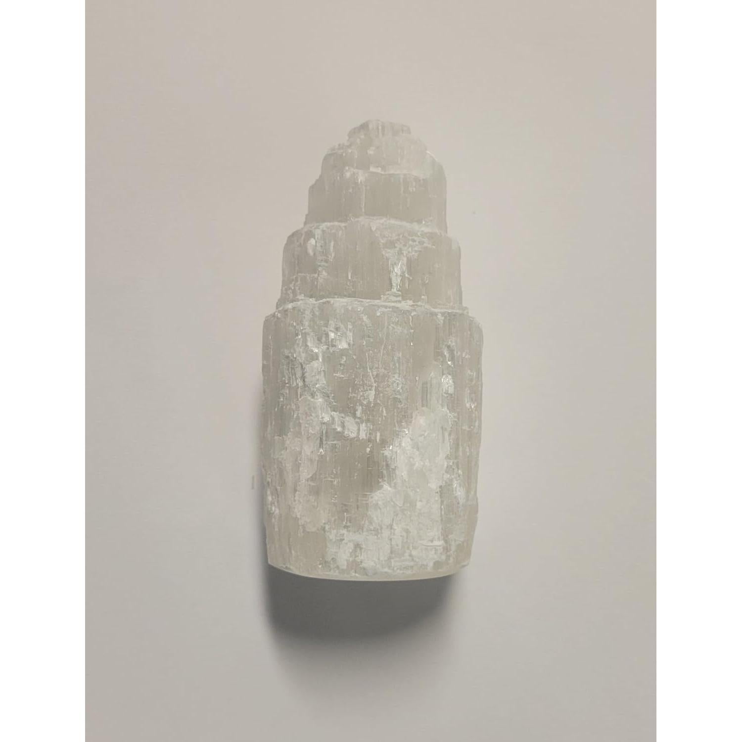 Torre de Selenita 10.16 cm - Cristal Sanador para Meditación