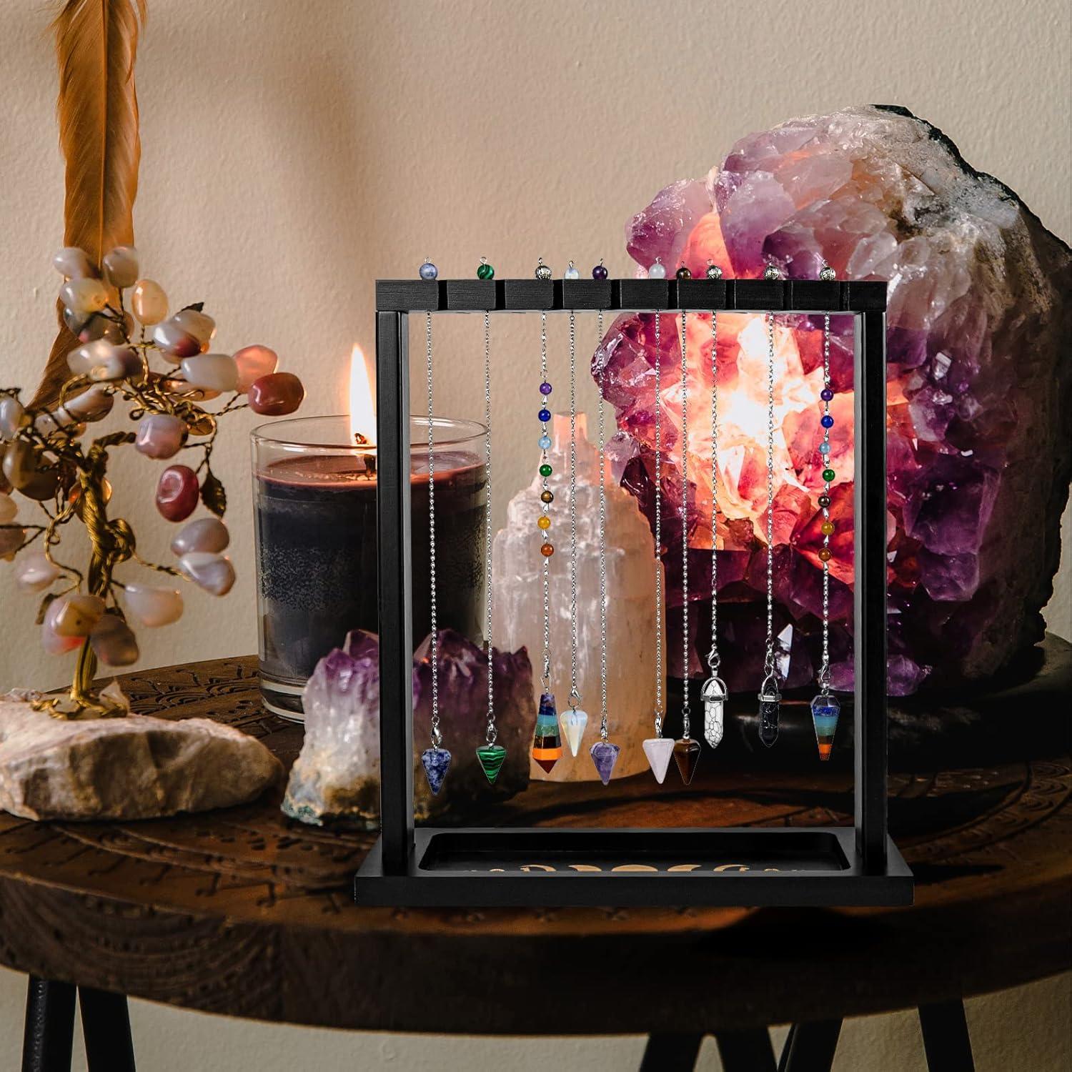 Soporte de Exhibición de Cristales Ceiner con Fase Lunar