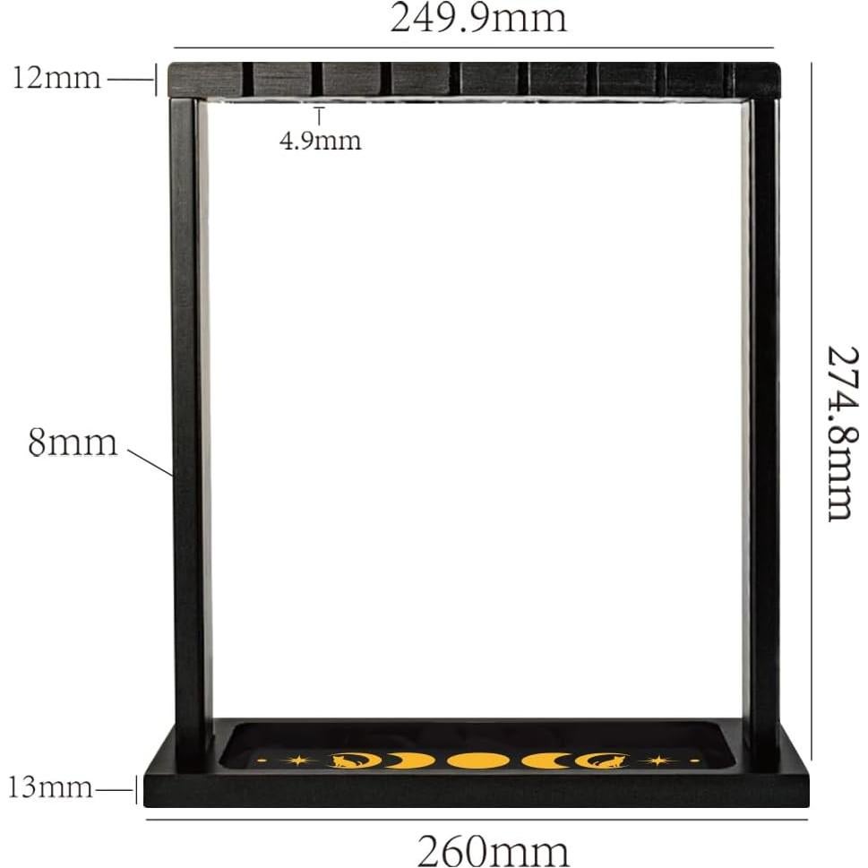 Soporte de Exhibición de Cristales de Madera BEUNITONE 26x9x27.5cm