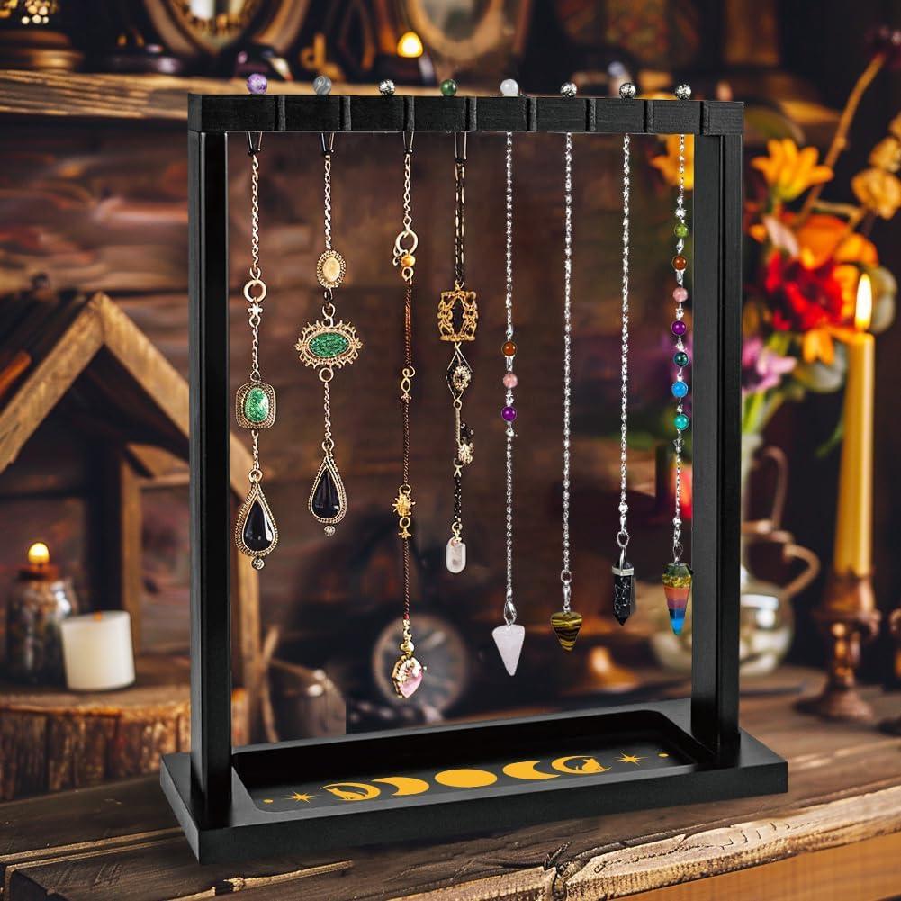 Soporte de Exhibición de Cristales de Madera BEUNITONE 26x9x27.5cm