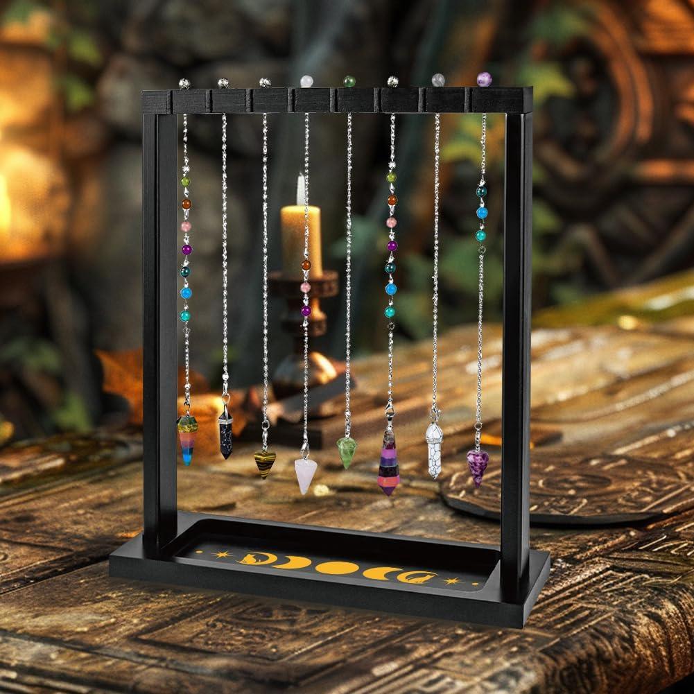 Soporte de Exhibición de Cristales de Madera BEUNITONE 26x9x27.5cm