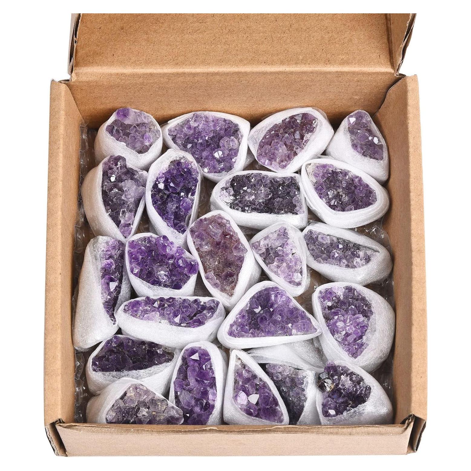 Grupos de Amatista JIC Gem 0.5 kg Cristales Naturales