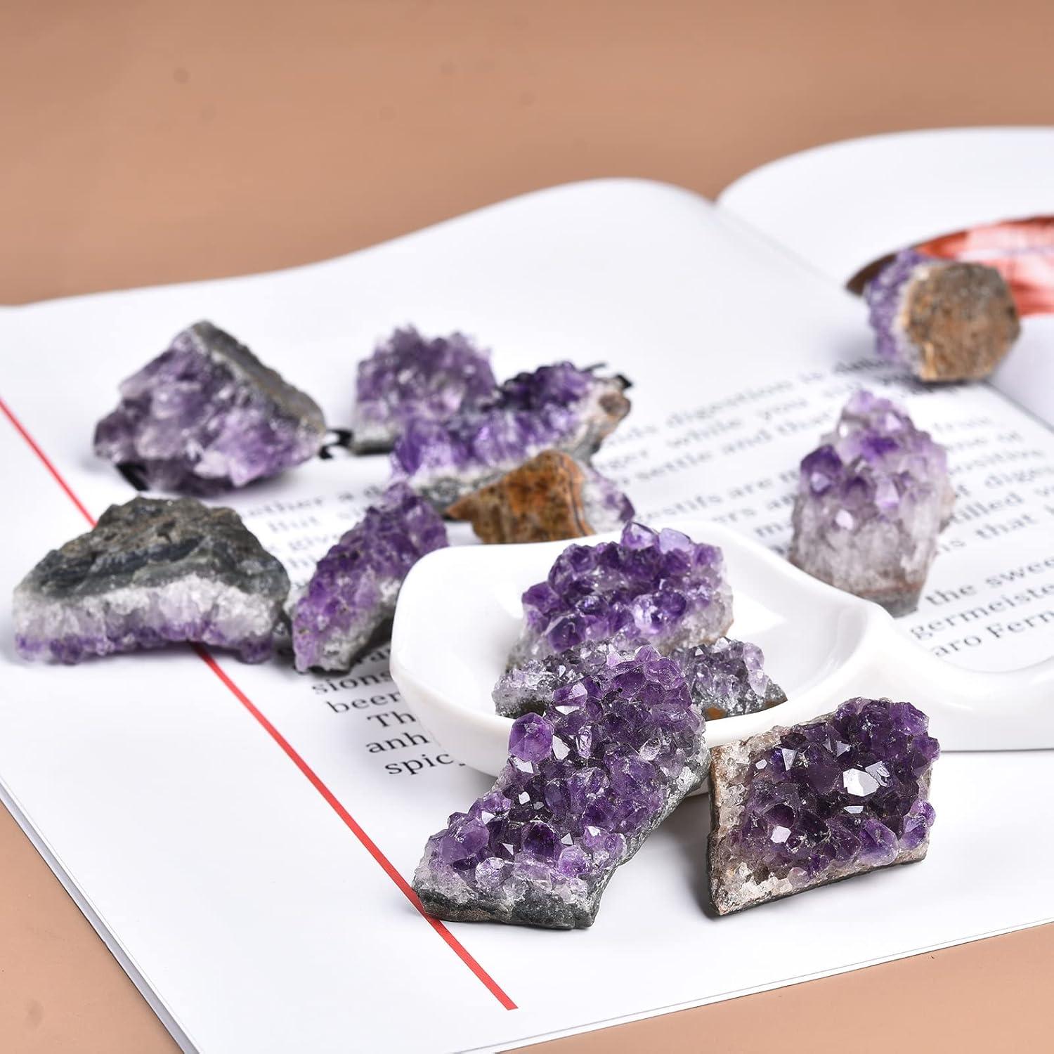 Grupos de Amatista JIC Gem 0.5 kg Cristales Naturales