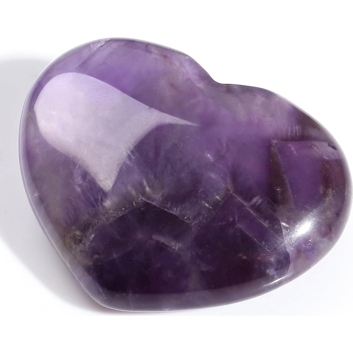 Cristal de Amatista en Forma de Corazón MAIBAOTA 45 mm