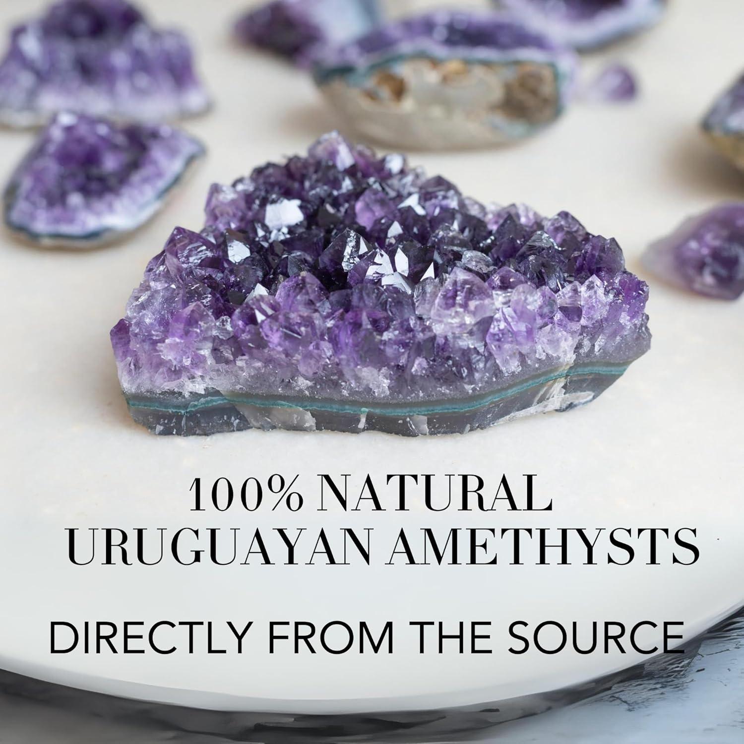 Geoda de Cristal de Amatista Deep Purple 226g Tamaño Mediano