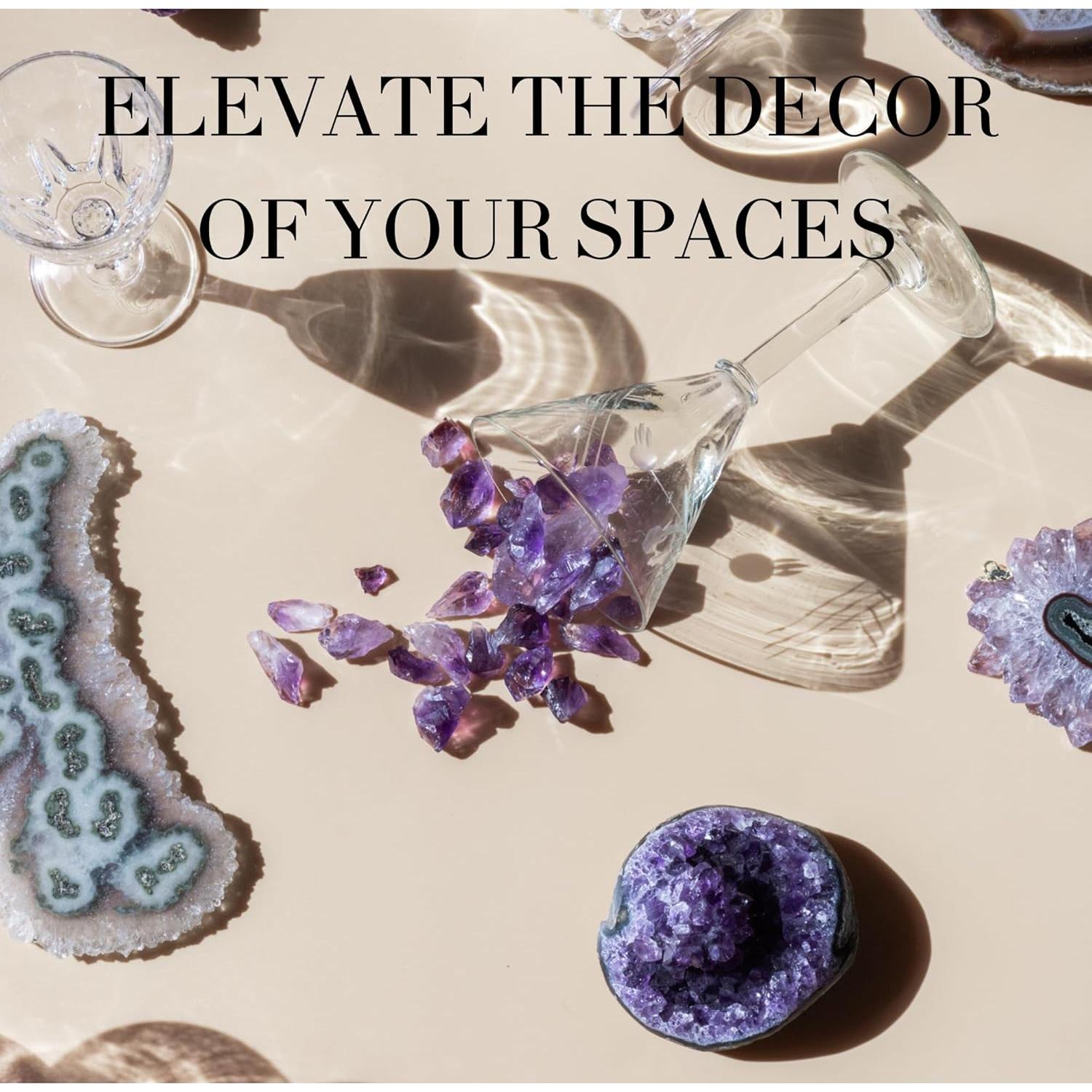 Geoda de Cristal de Amatista Deep Purple 226g Tamaño Mediano