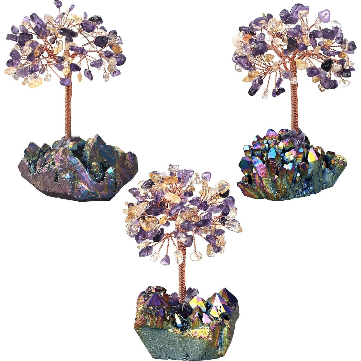 Árbol de Cristal de Amatista y Citrino dssmboom 11.4 cm