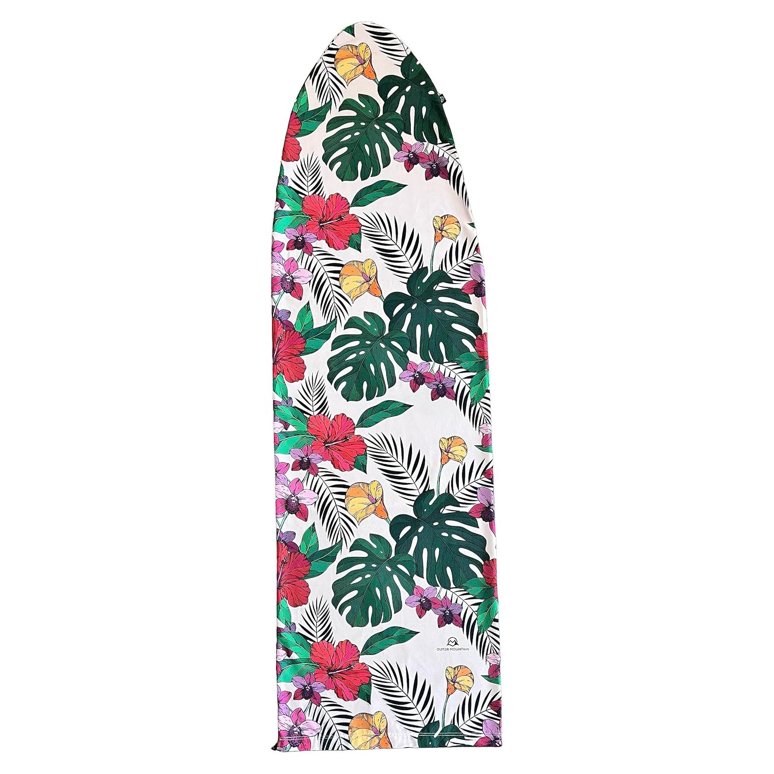 Calcetín de Tabla de Surf Outer Mountain 2,29 m Floral Azul