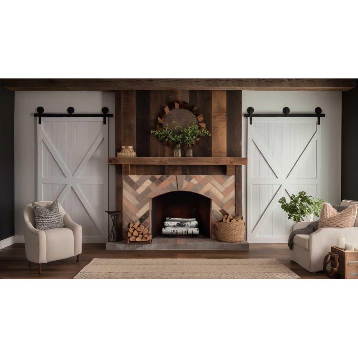 Juego de 6 Troncos Decorativos de Abedul Wilson 39-44 cm