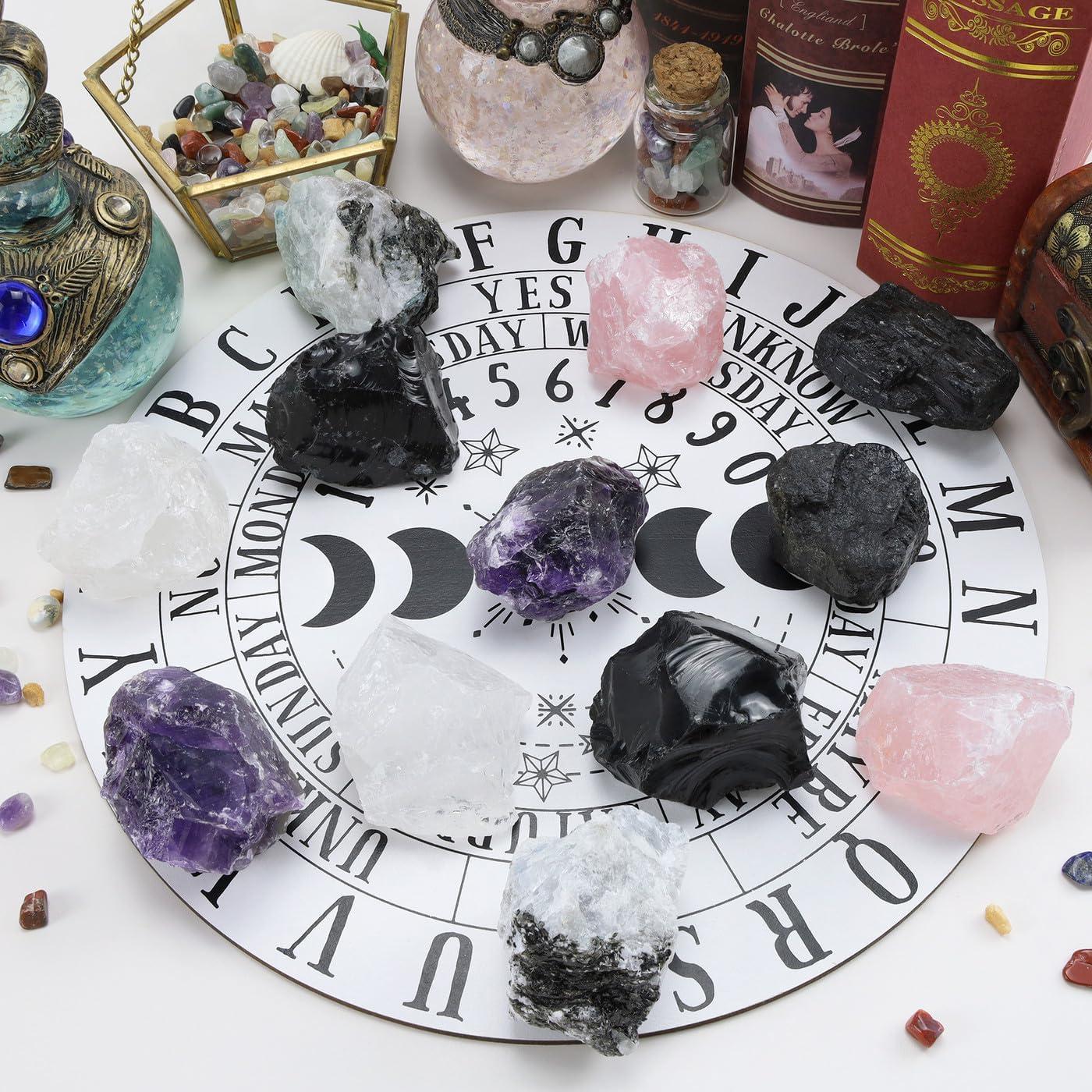 2 Piezas Cristales Crudos de Obsidiana Negra 1.8-2.2" NUKAYAI