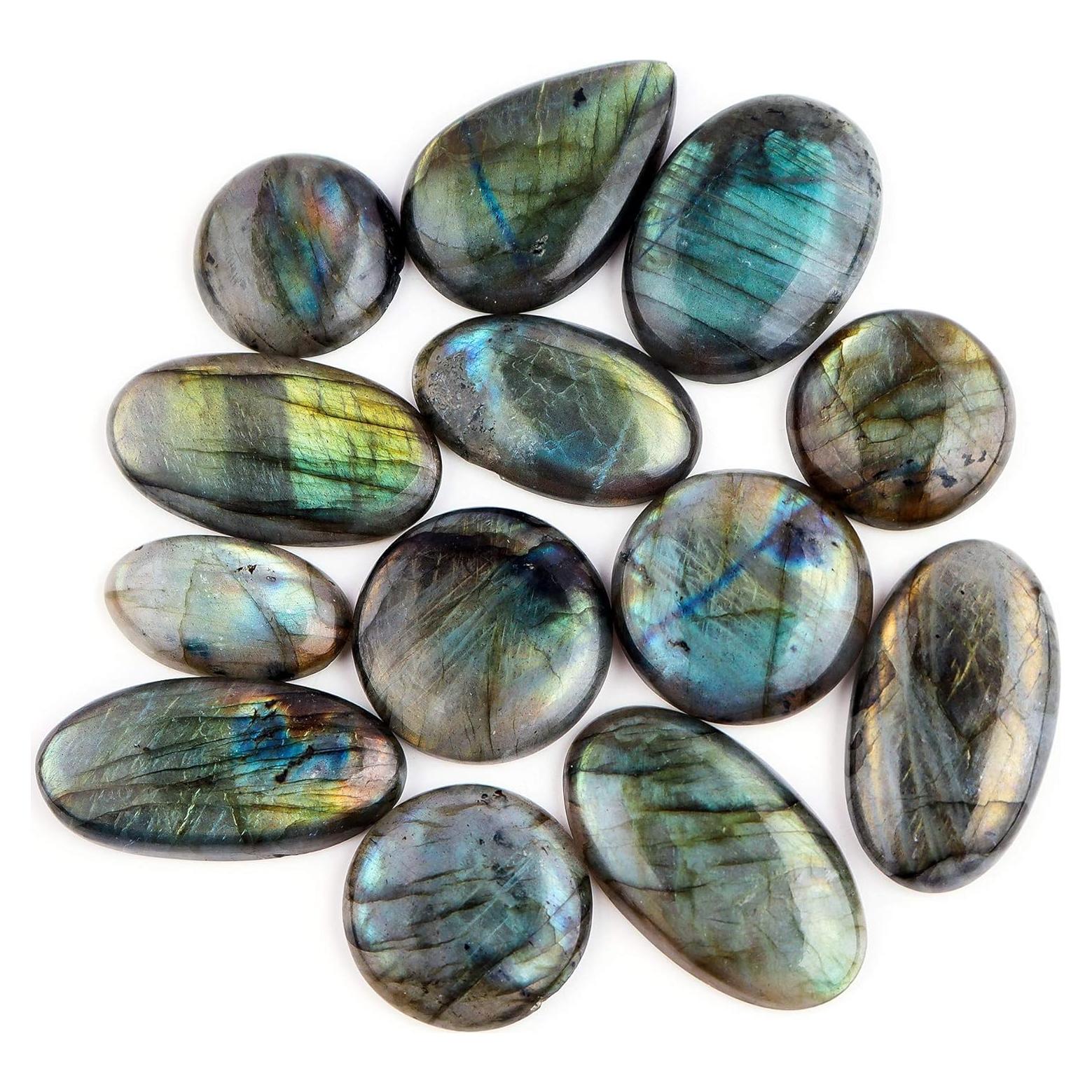 Piedras Cabujón de Labradorita Natural Odrilliongems 160-180 ct