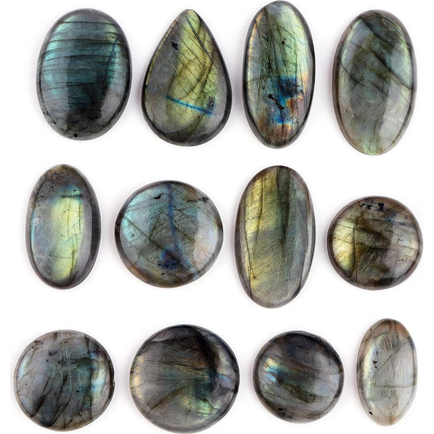 Piedras Cabujón de Labradorita Natural Odrilliongems 160-180 ct