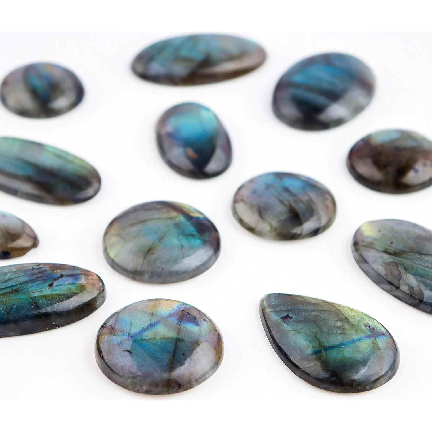 Piedras Cabujón de Labradorita Natural Odrilliongems 160-180 ct