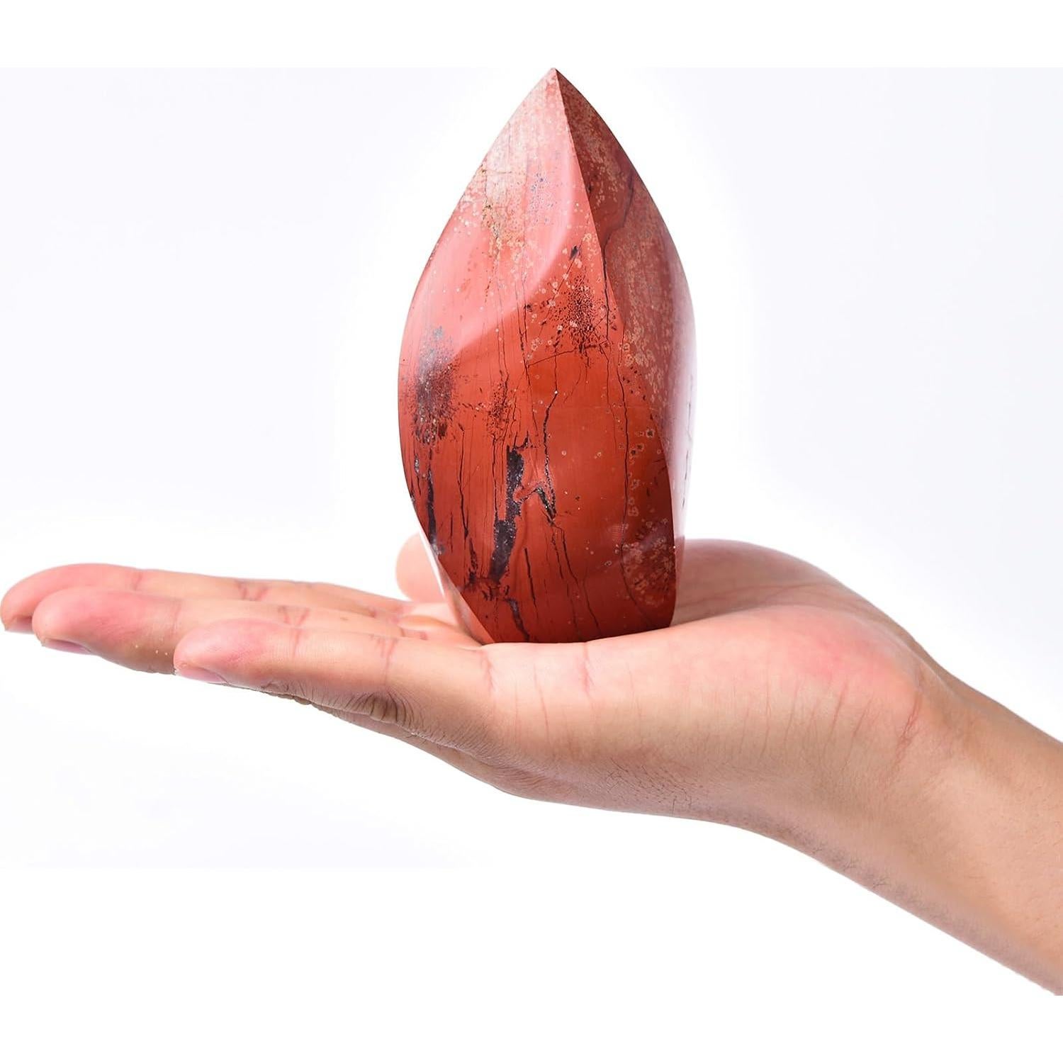 Punto Obelisco de Jaspe Rojo Natural 0.5-0.8 kg Decoración