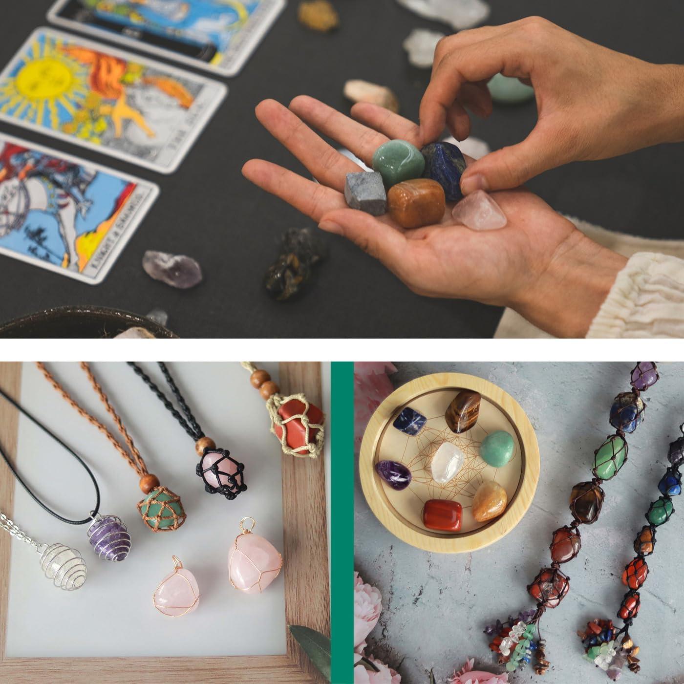 Piedra de Ojo de Tigre Pulida MAIBAOTA 4-5cm para Meditación