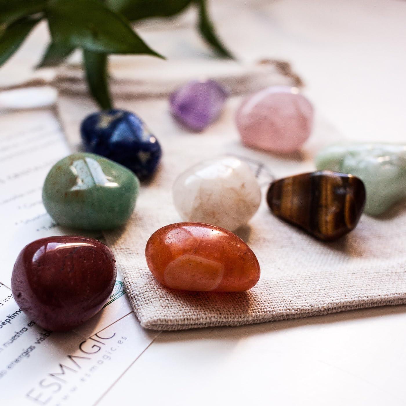 Piedra de Ojo de Tigre Pulida MAIBAOTA 4-5cm para Meditación