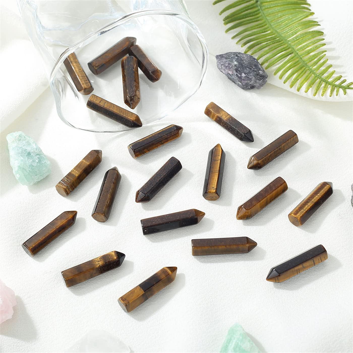 Conjunto de 10 Cristales Ojo de Tigre YATOJUZI para Sanación