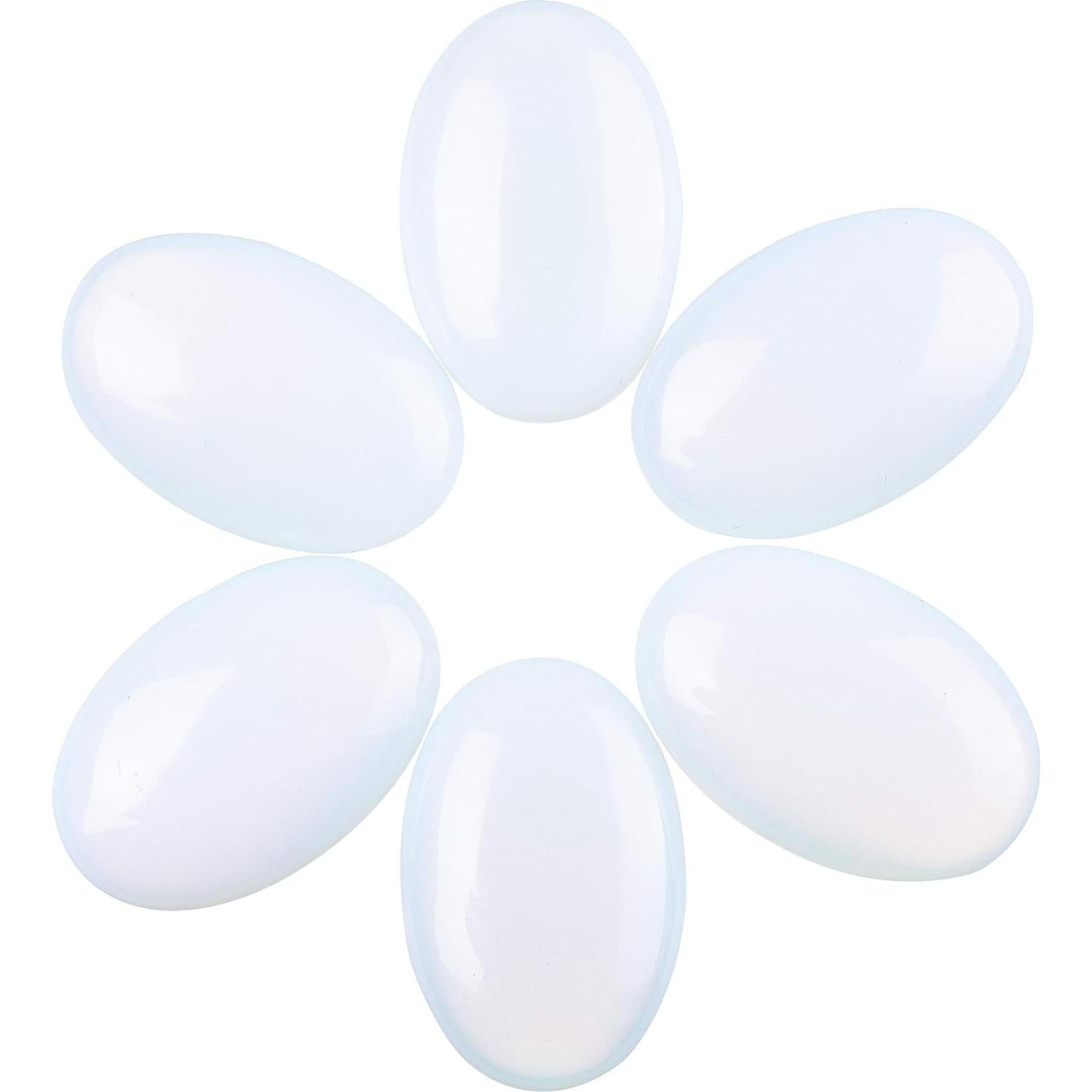 Piedra de Palma Ovalada Opalita Natural 60mm para Sanación