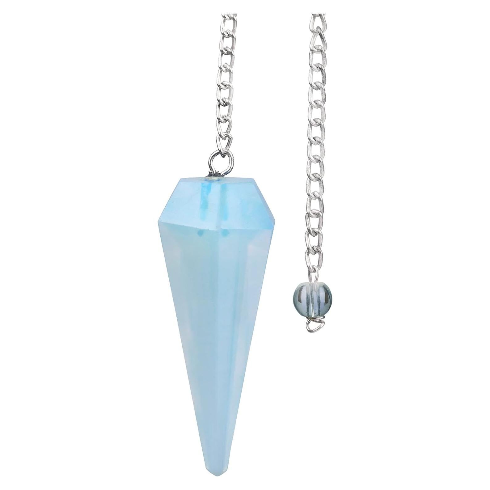 Péndulo de Cristal Opalite PYOR para Sanación y Adivinación