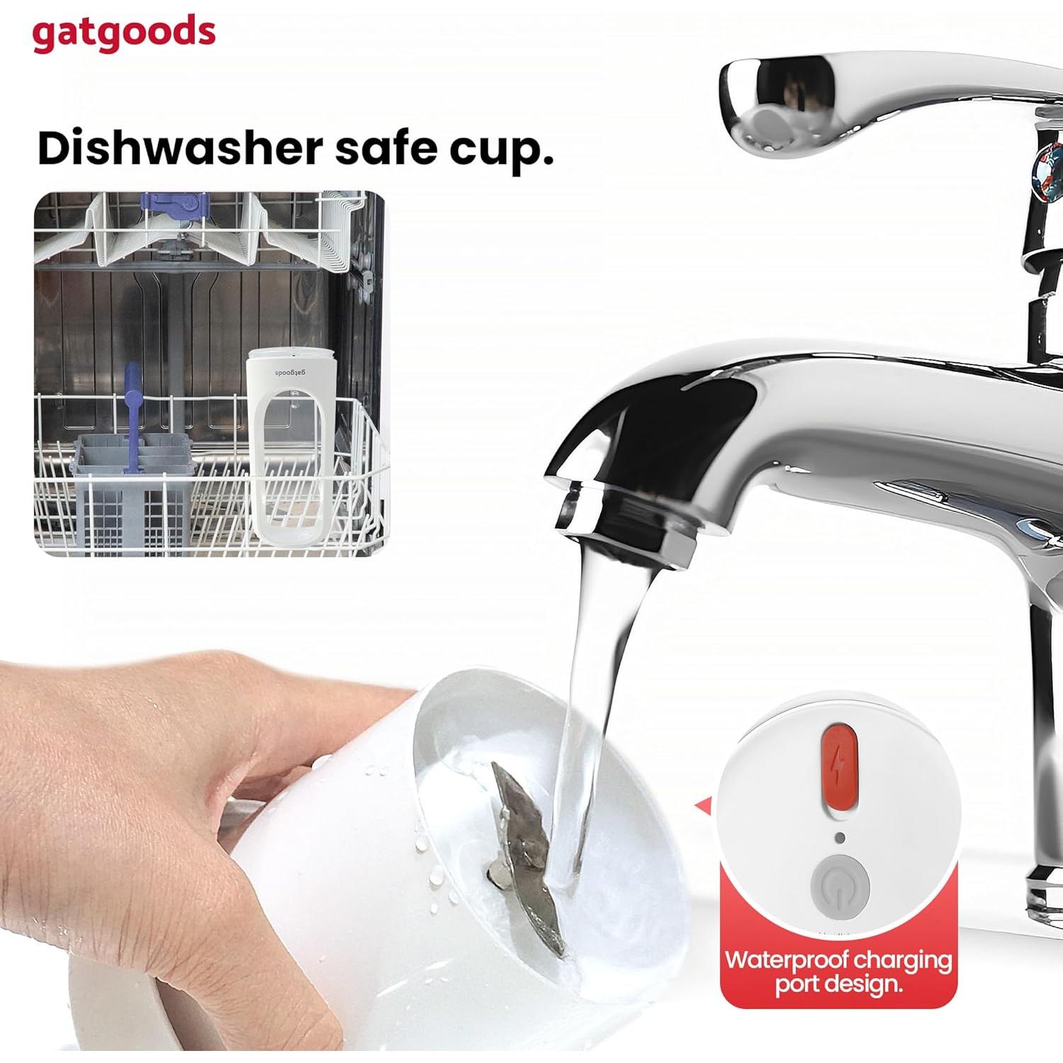 Batidora Personal GATGOODS 300ml Recargable USB-C 45W